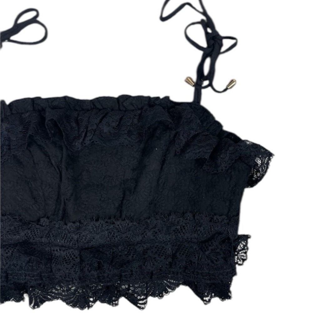 Indikah || Embroidered‎ and Lace Bandeau Style Top Size XS